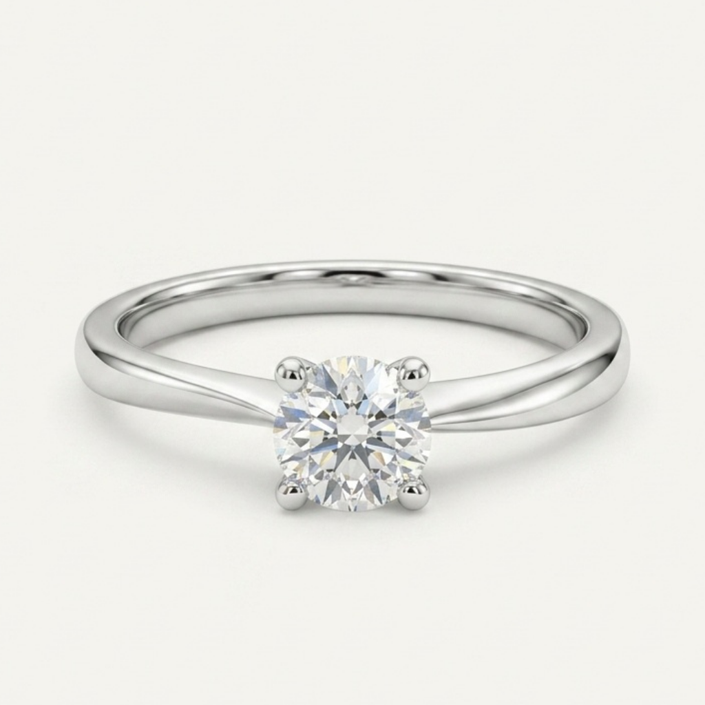 Graceful Solitaire Ring