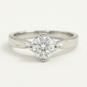 Geometric Solitaire Ring