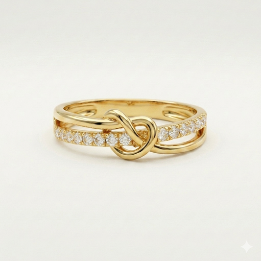 The Amara Infinity Knot 18k Ring