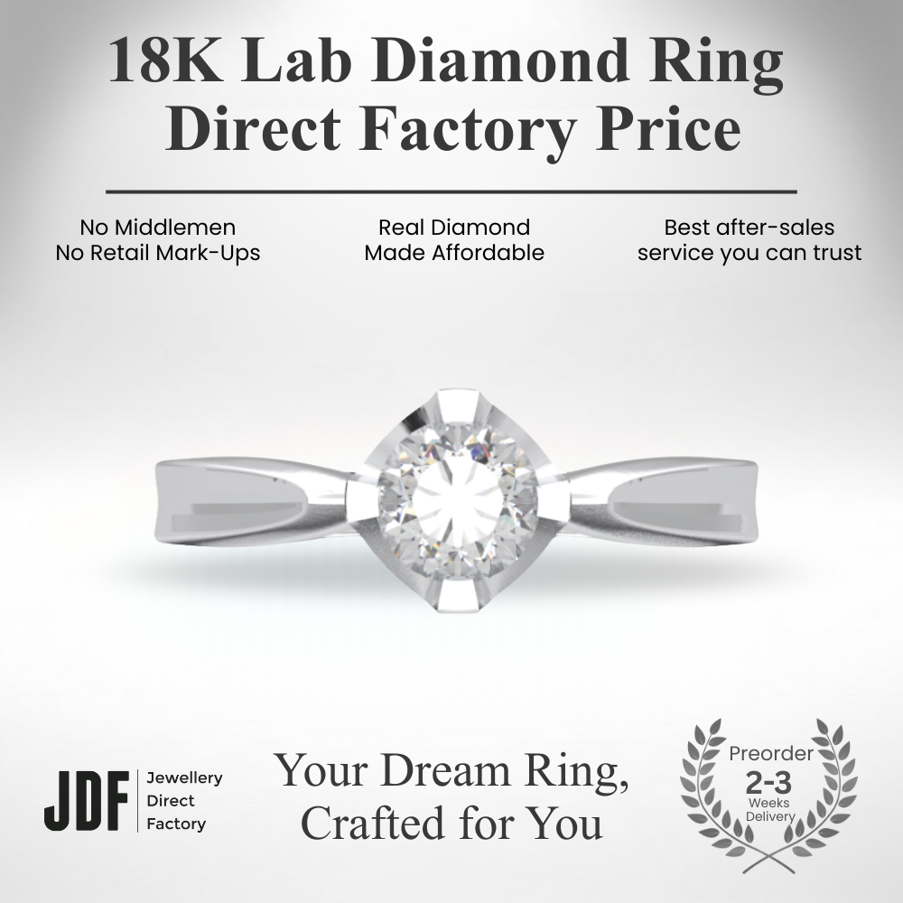 Geometric Solitaire Ring