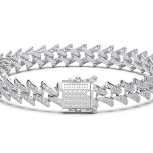 Angel Wing Cuban Chain with Lab Diamonds