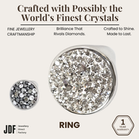 Infinity Shine Crystal Ring with Crystals from Europe