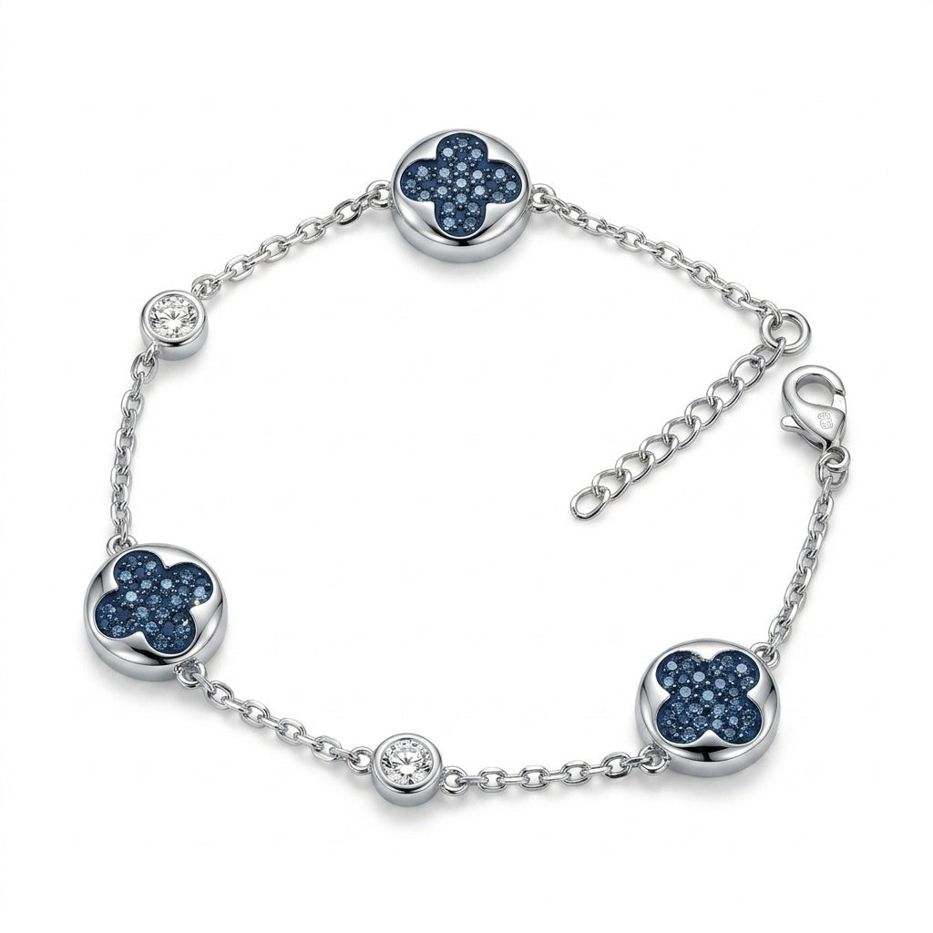 Planet Clover Bracelet with Crystal From Europe