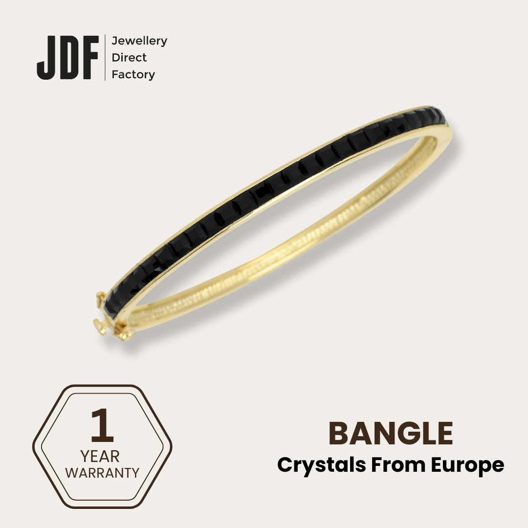 Matrix Bangle with Crystal From Europe