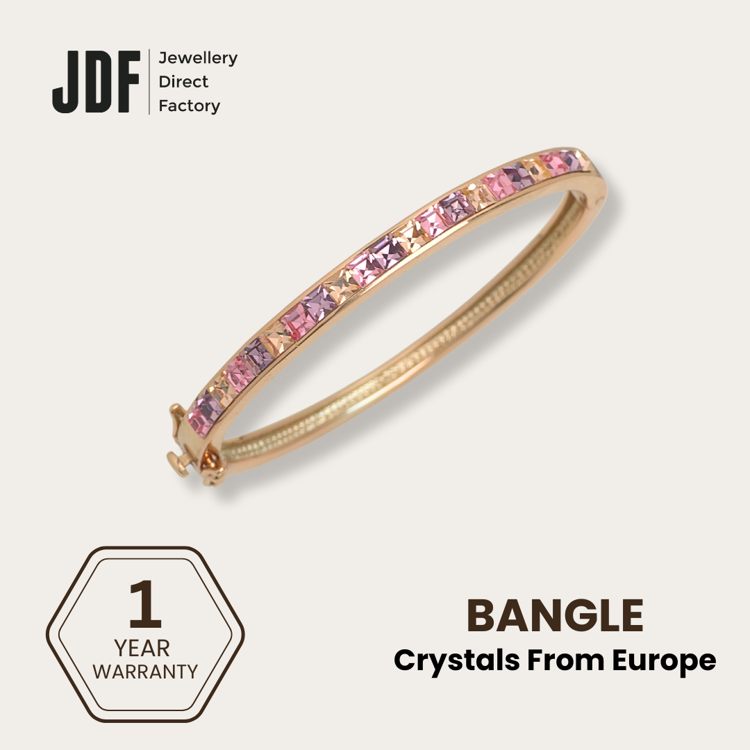 Matrix Bangle with Crystal From Europe