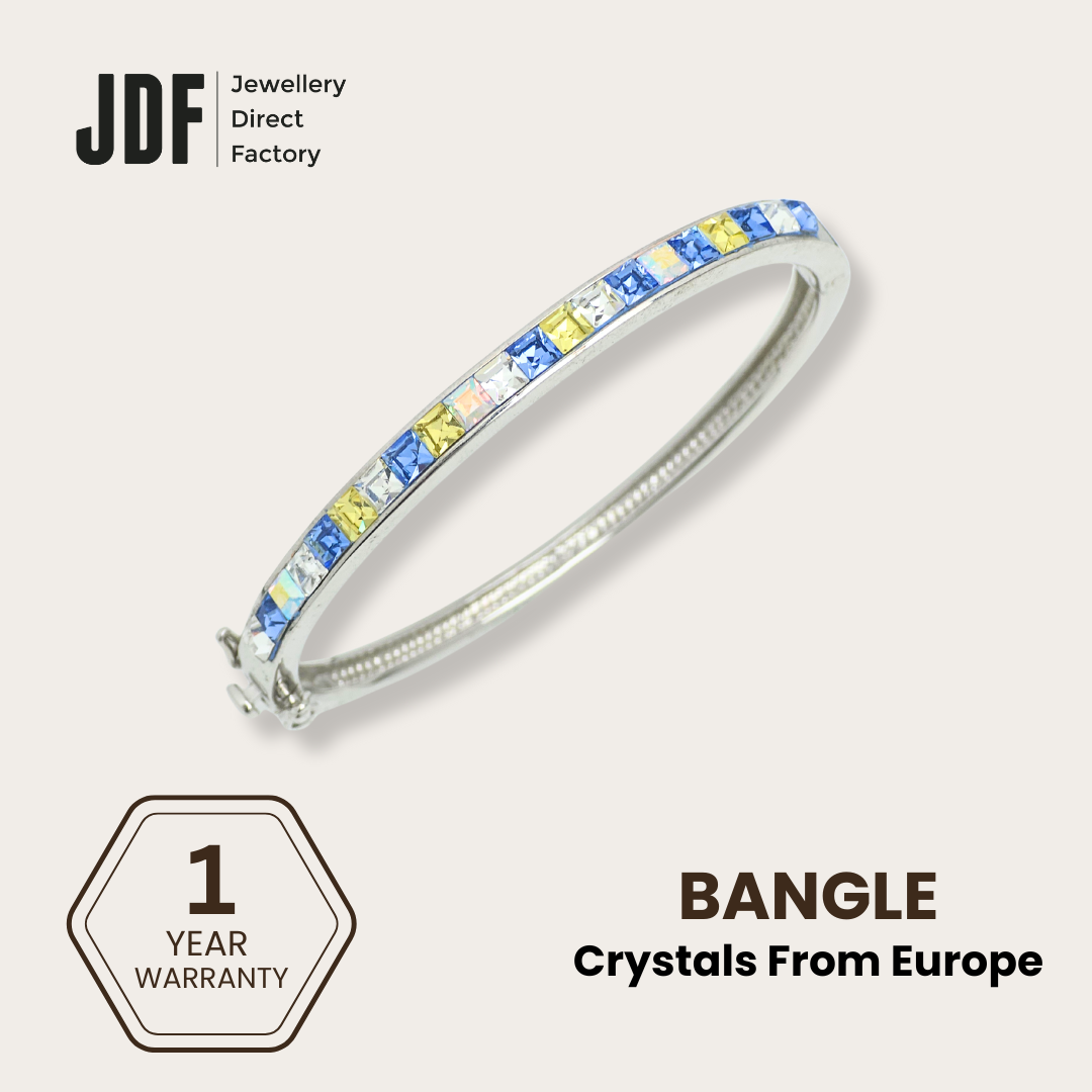 Matrix Bangle with Crystal From Europe