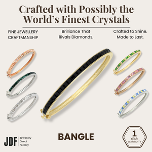 Matrix Bangle with Crystal From Europe
