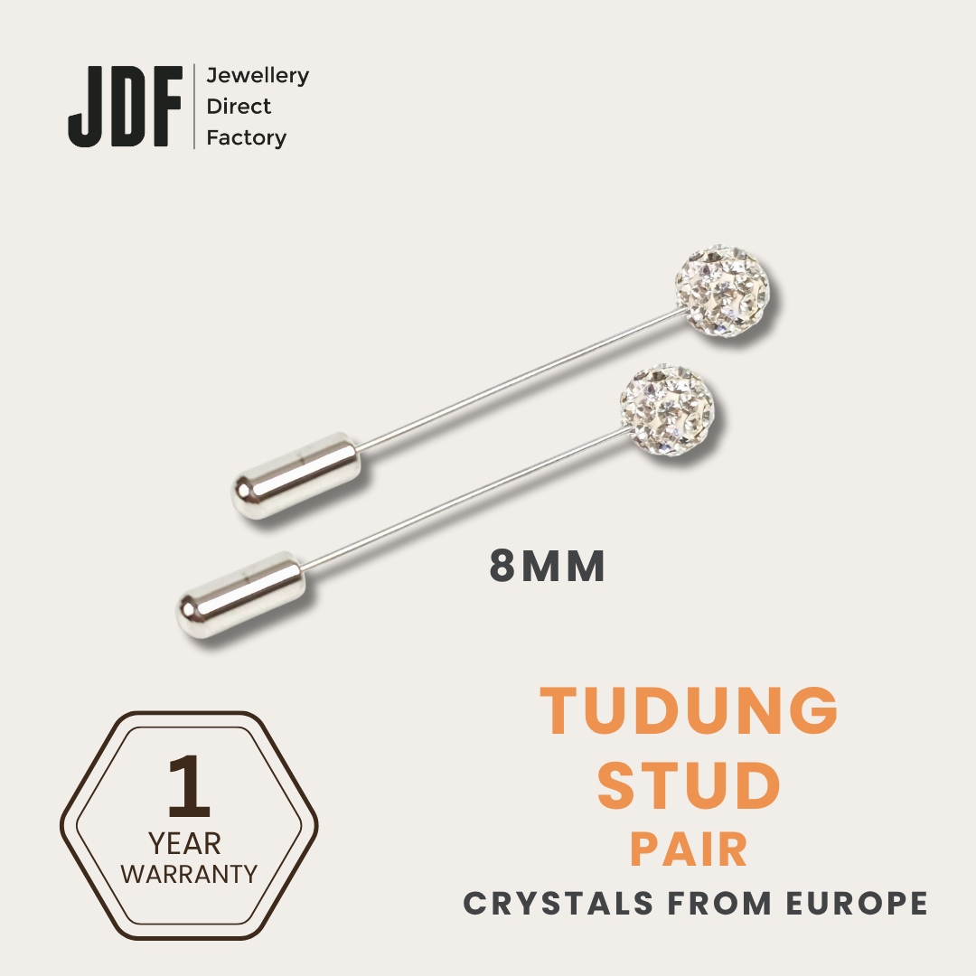 Lollipop Tudung Stud with Crystals from Europe
