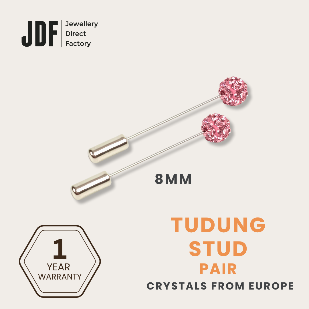 Lollipop Tudung Stud with Crystals from Europe