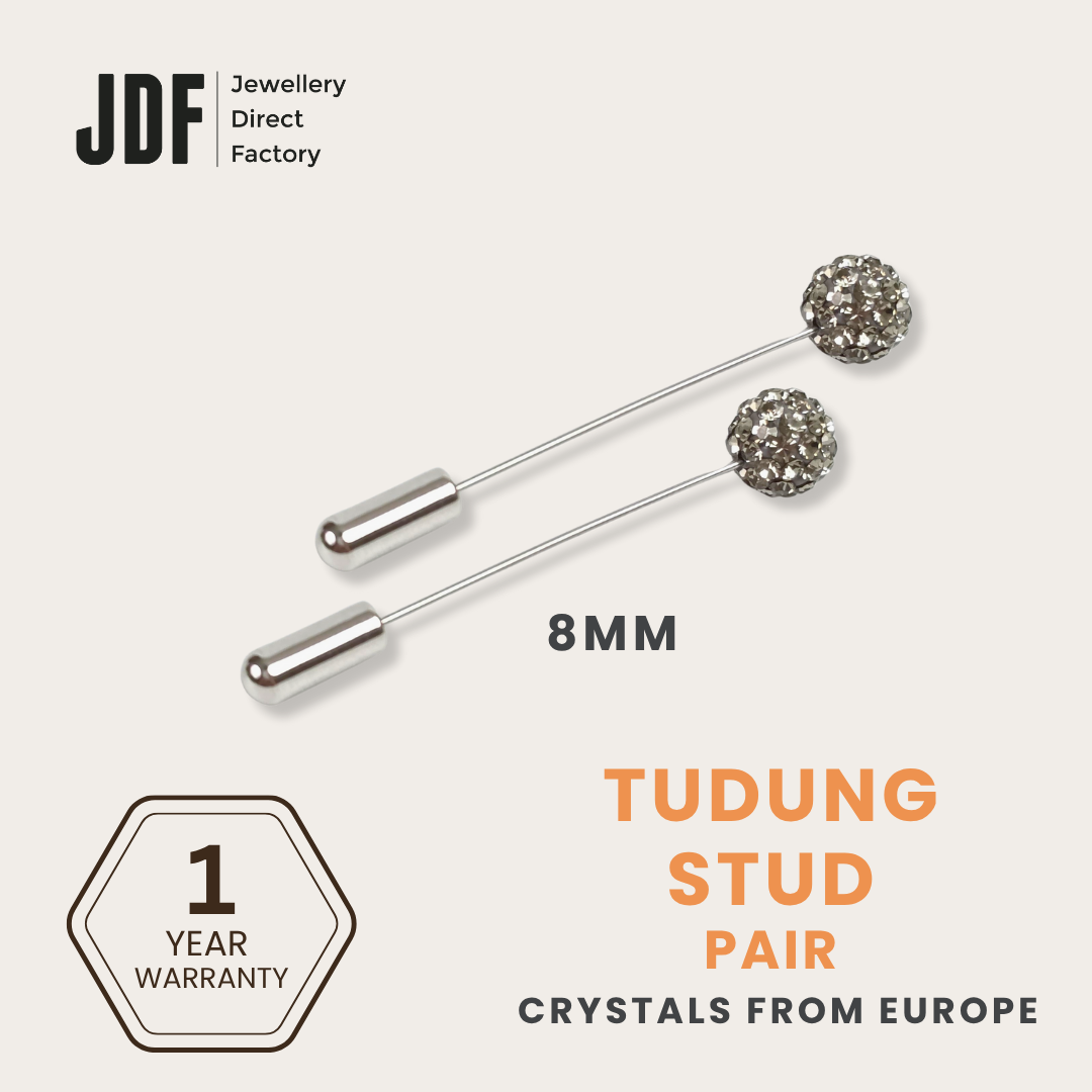 Lollipop Tudung Stud with Crystals from Europe