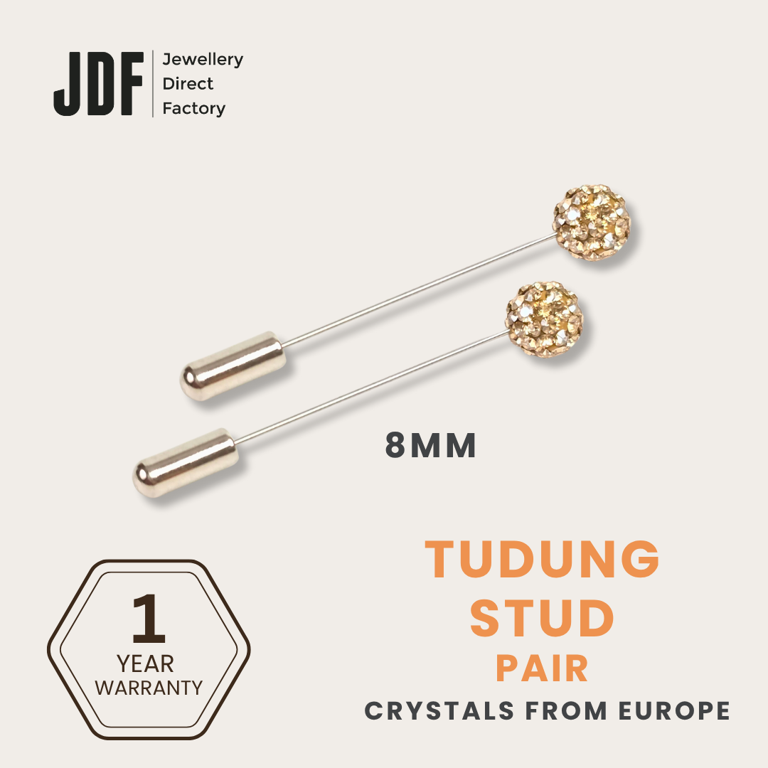 Lollipop Tudung Stud with Crystals from Europe