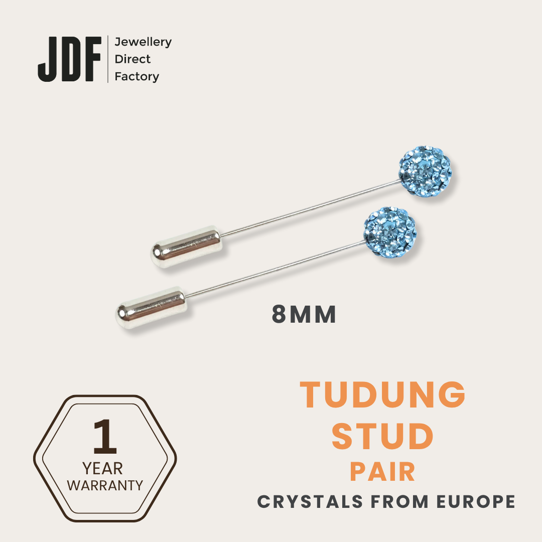 Lollipop Tudung Stud with Crystals from Europe