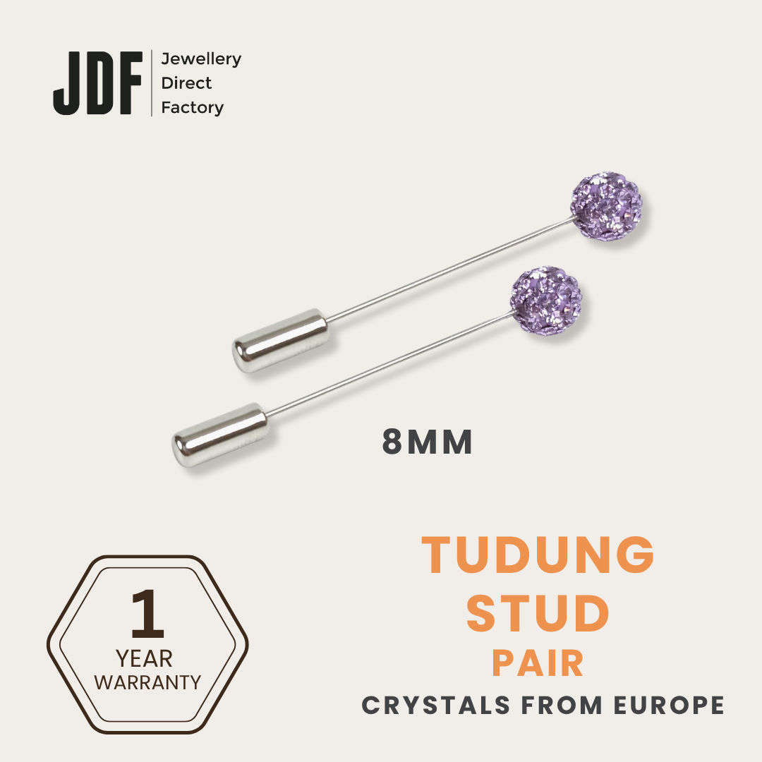 Lollipop Tudung Stud with Crystals from Europe