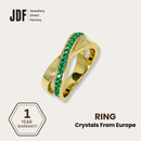 Infinity Crystal Embrace Ring with Crystal From Europe