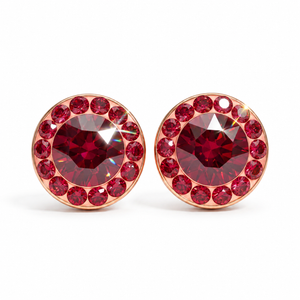 Mini Halo Round Stud with Crystals from Europe
