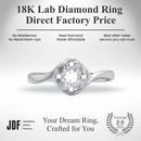 Swirling 4 Prong Ring