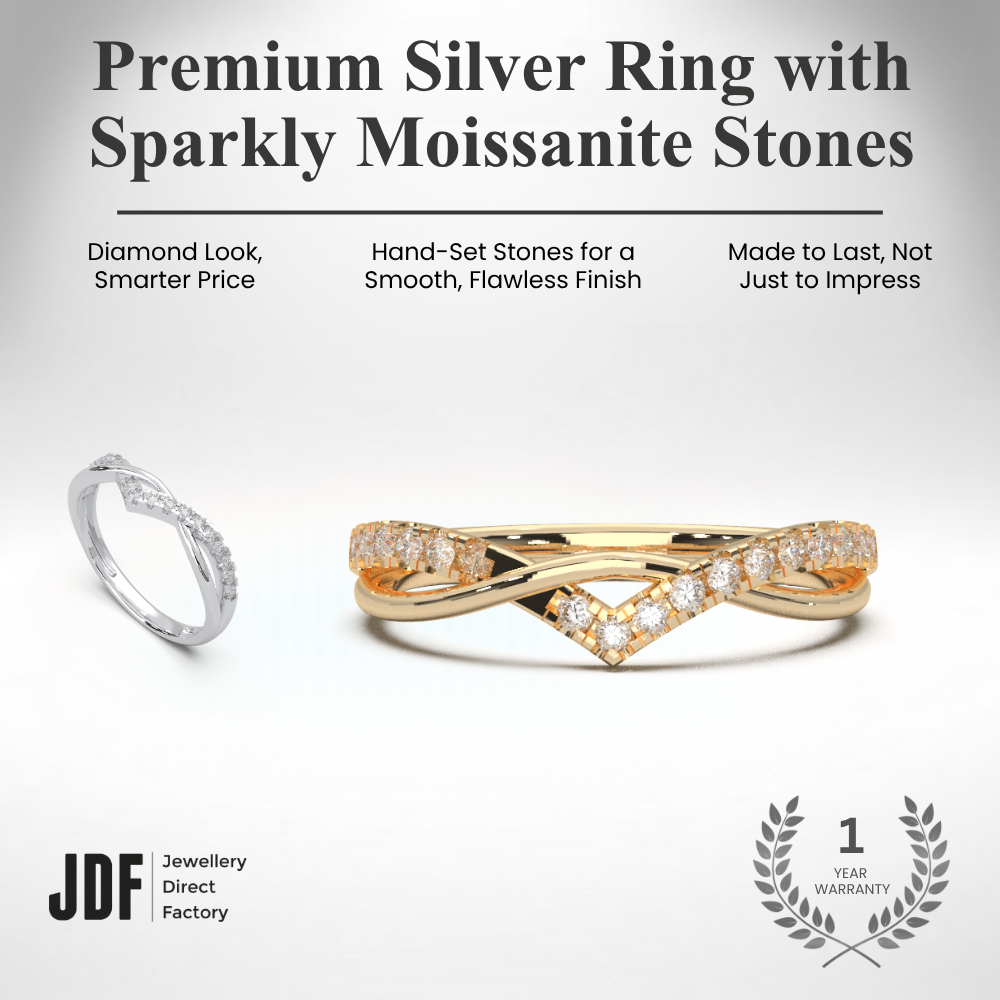 The Ethereal Chevron Ring