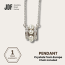 Eternity Baby Pearl Lulutong Necklace, Pearl Necklace, White Gold, One-Year Warranty - Jewellery Direct Factory in alabaster background