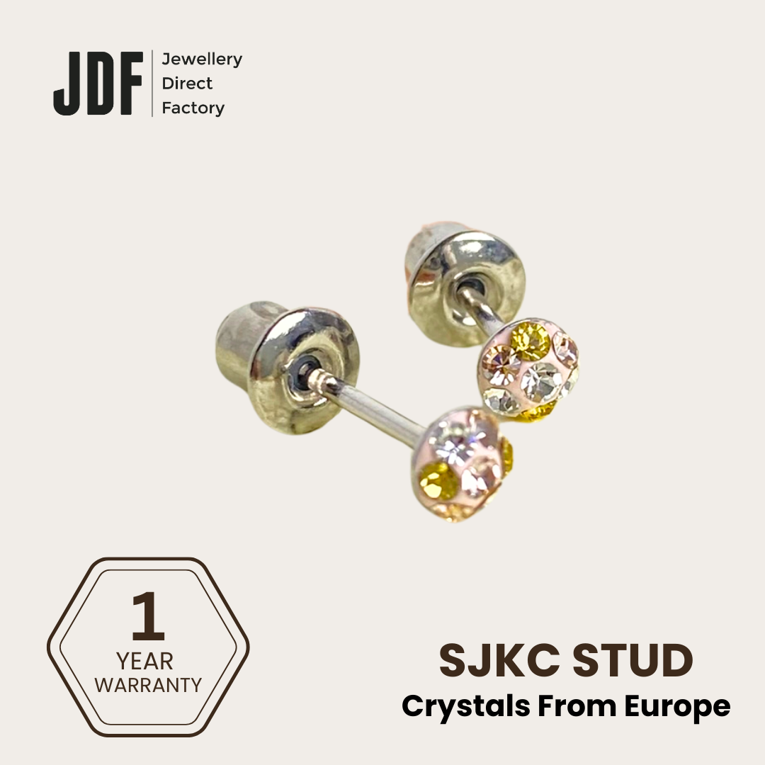 SJKC Earstud with Crystal from Europe