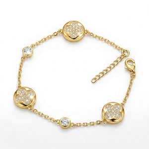 Planet Clover Bracelet with Crystal From Europe