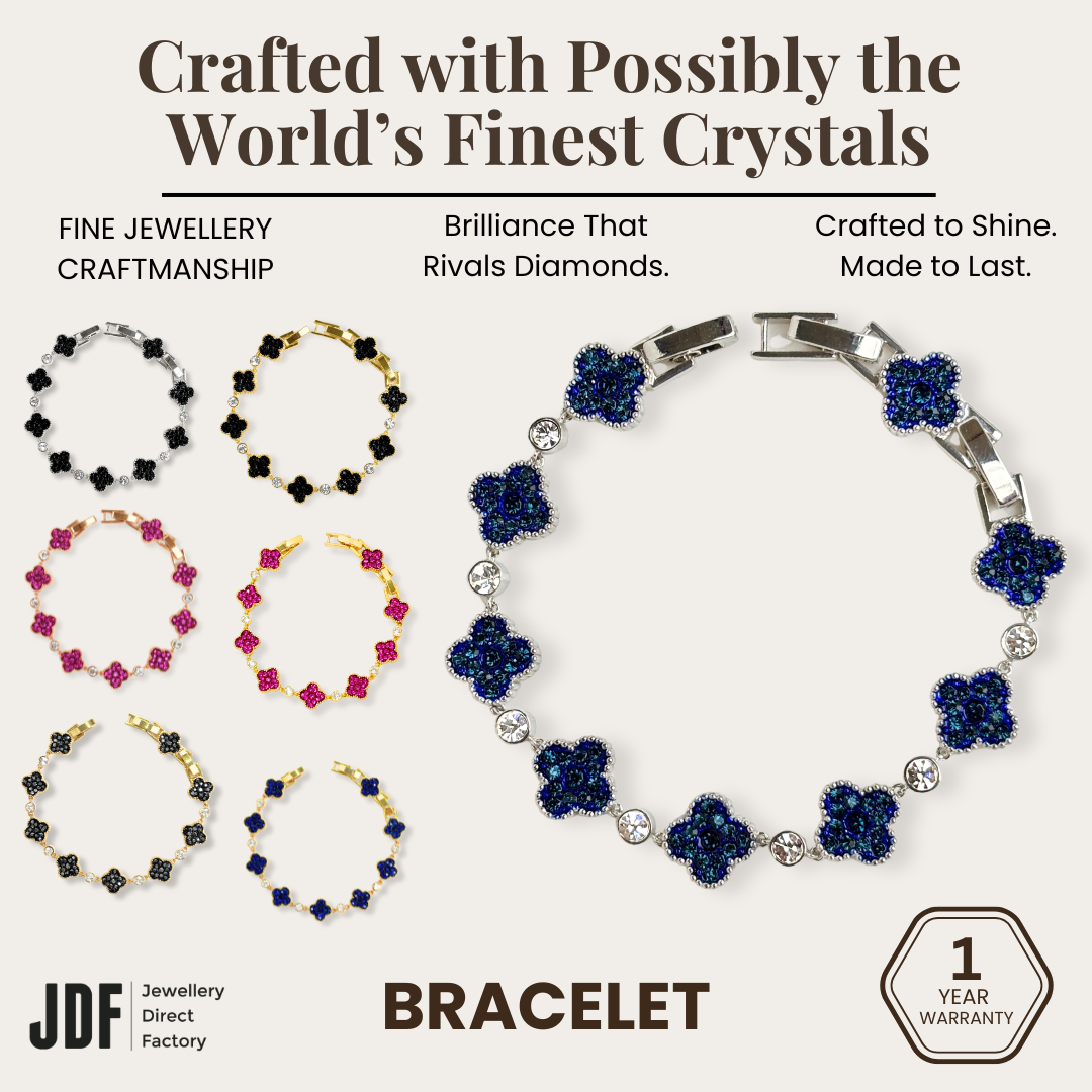 Clover Bracelet with Crystal From Europe