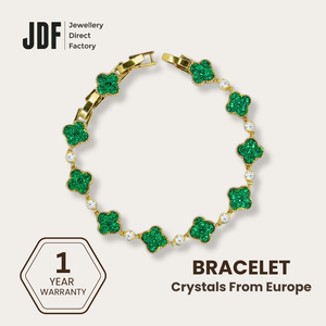 Clover Bracelet with Crystal From Europe