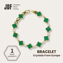 Clover Bracelet with Crystal From Europe