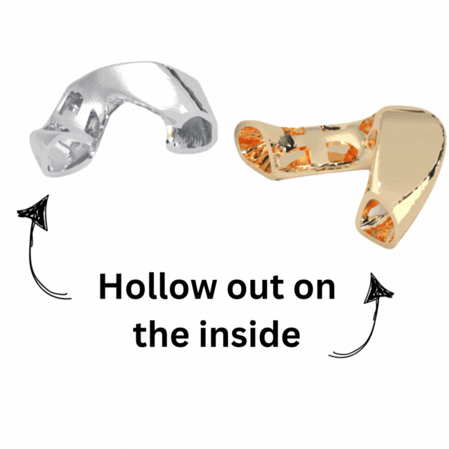 Hollow out on the inside
