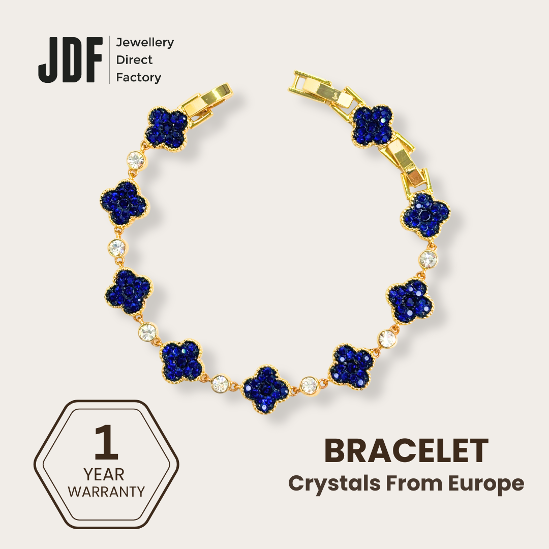 Clover Bracelet with Crystal From Europe