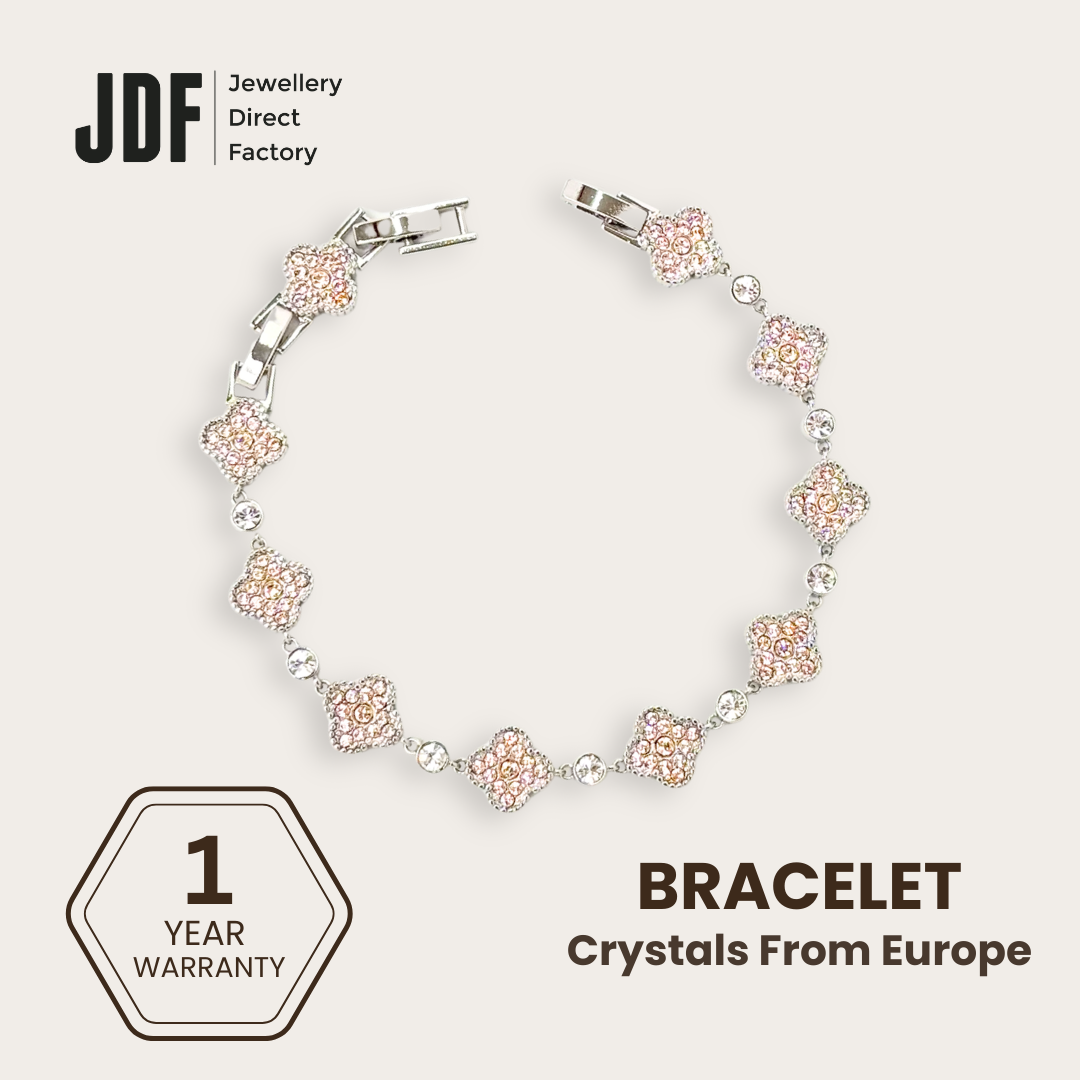 Clover Bracelet with Crystal From Europe