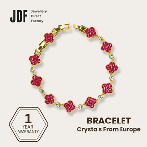 Clover Bracelet with Crystal From Europe
