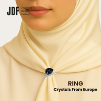 Raindrop Ring with Crystal from Europe
