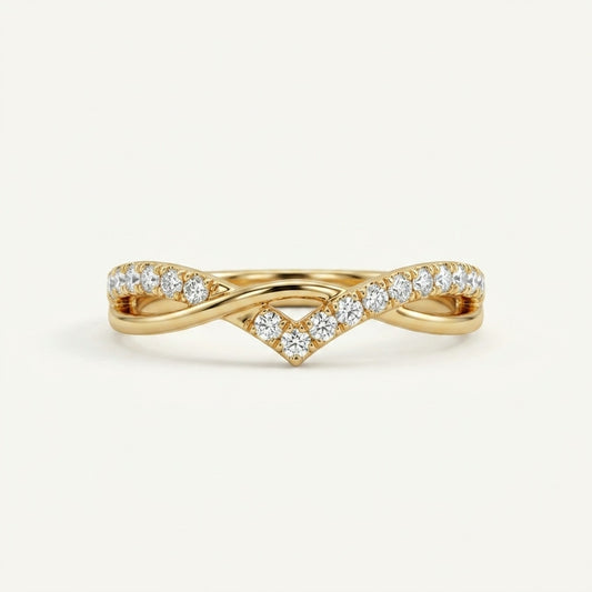 The Ethereal Chevron 18k Ring
