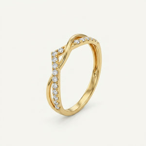 The Ethereal Chevron 18k Ring