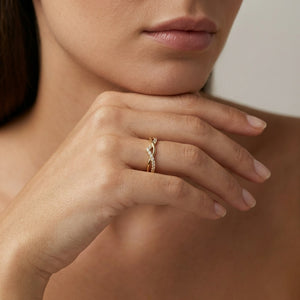 The Ethereal Chevron 18k Ring
