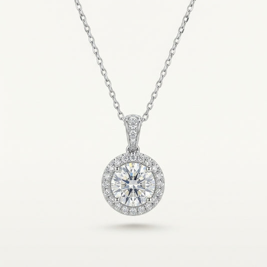 The Heritage Round Halo Pendant