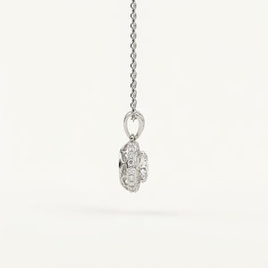 The Heritage Round Halo Pendant