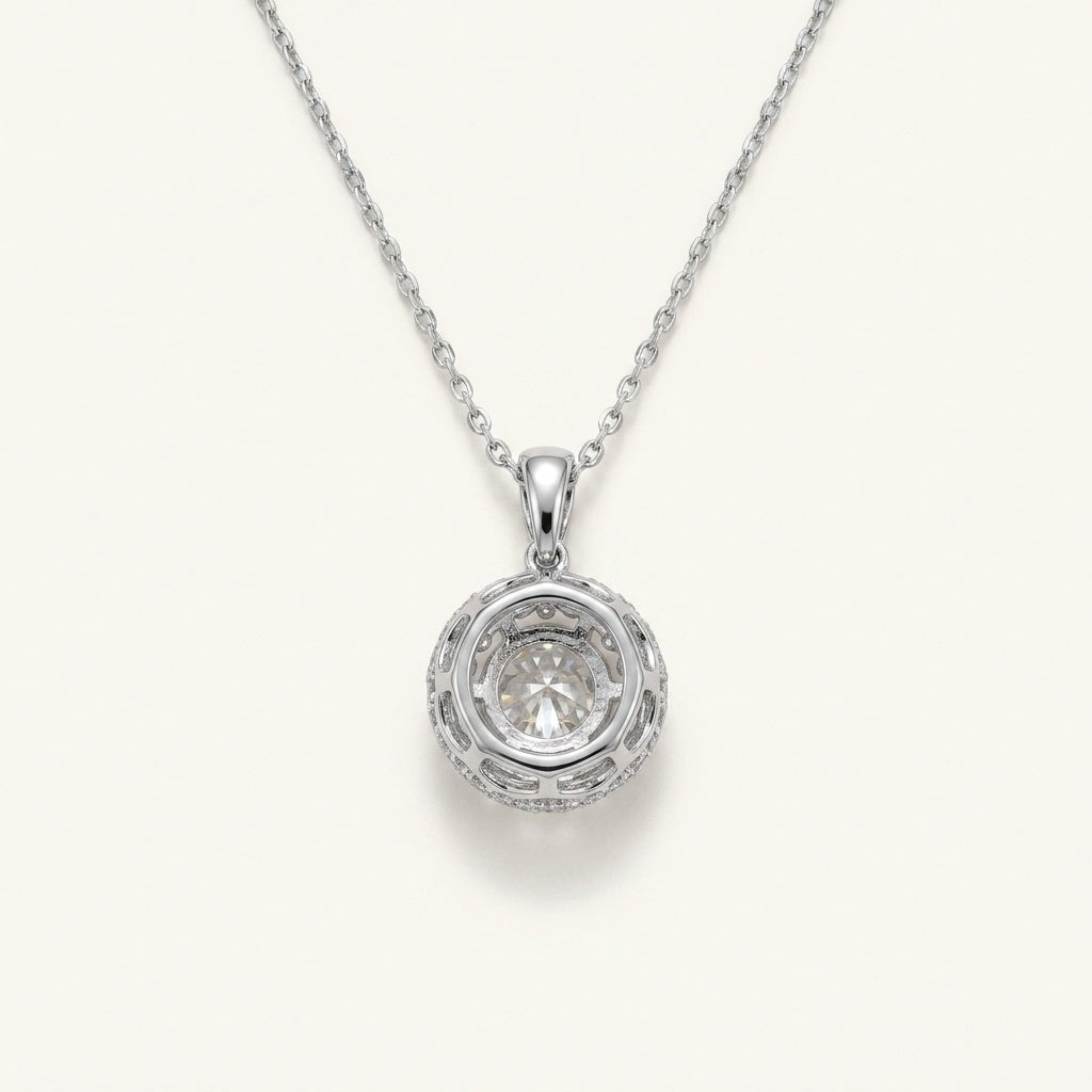 The Heritage Round Halo Pendant