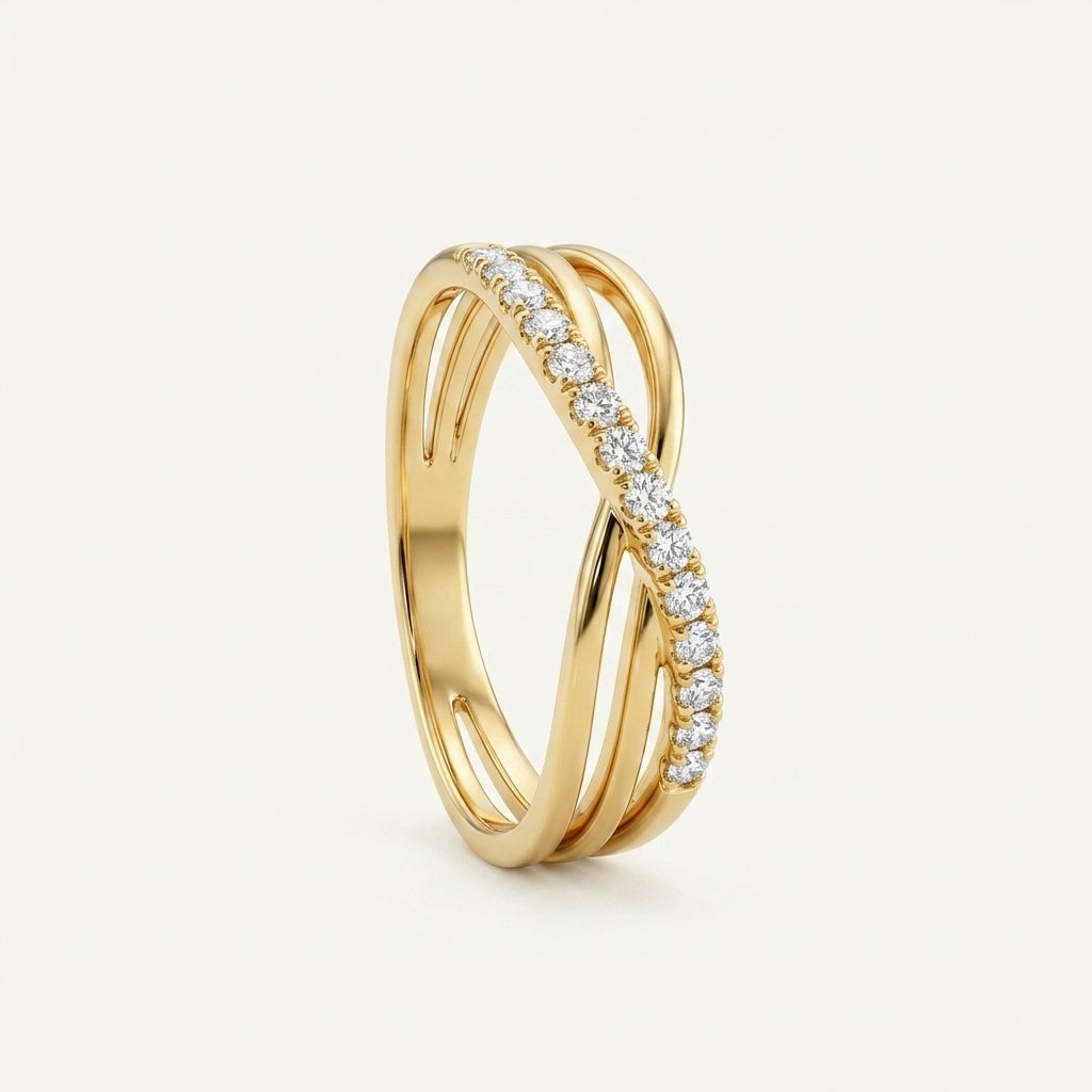The Aria Multi-Strand 18k Ring