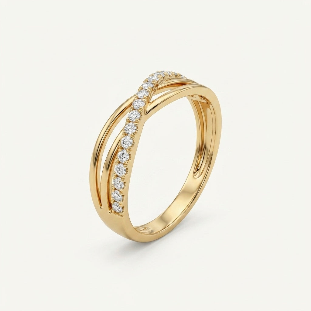 The Aria Multi-Strand 18k Ring