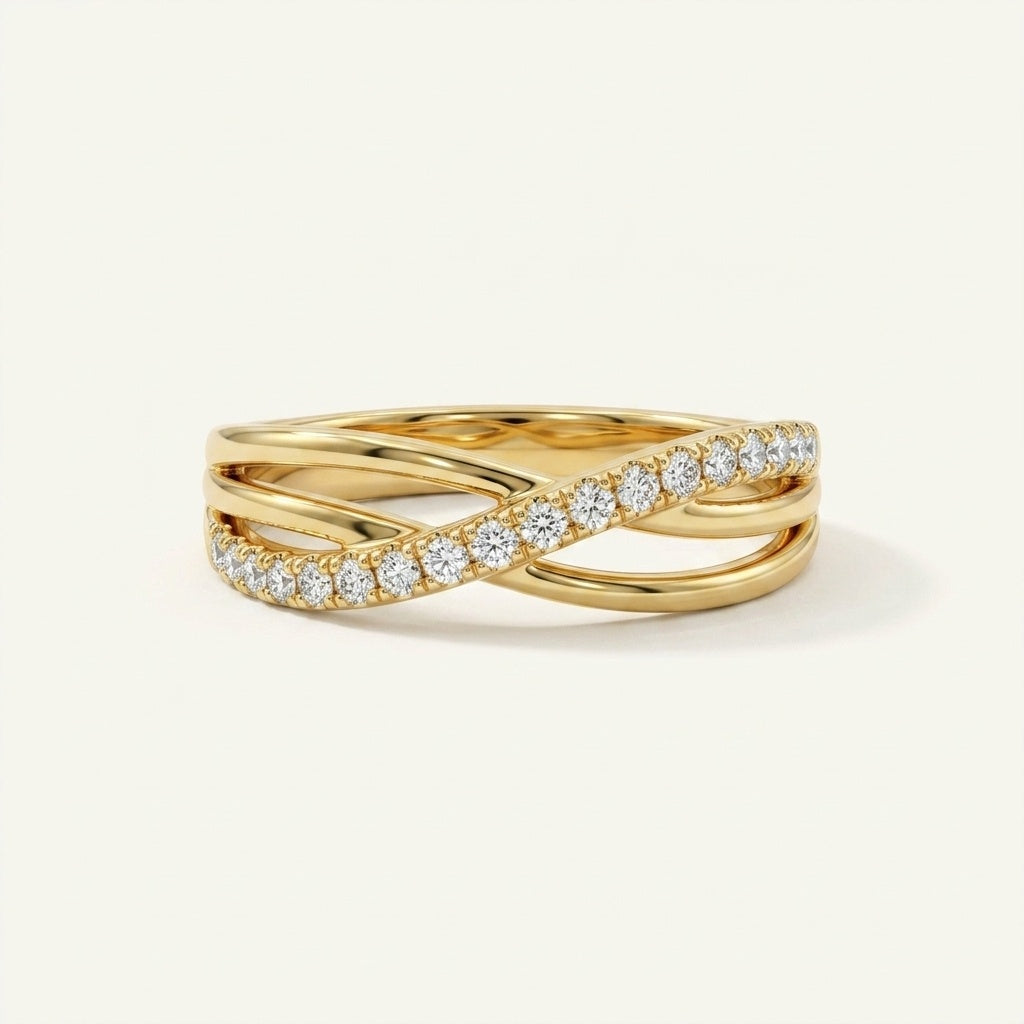 The Aria Multi-Strand 18k Ring