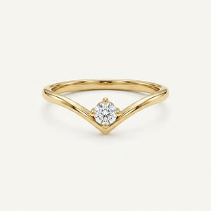 The Zenith Solitaire 18k Ring