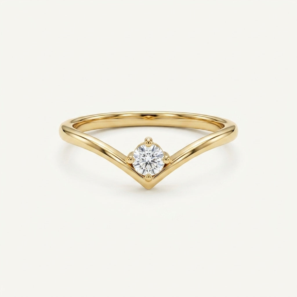 The Zenith Solitaire 18k Ring