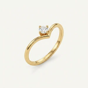 The Zenith Solitaire 18k Ring