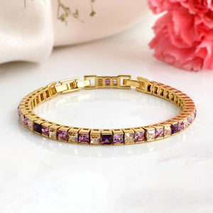 Premium Princess Cut Tennis Bracelet