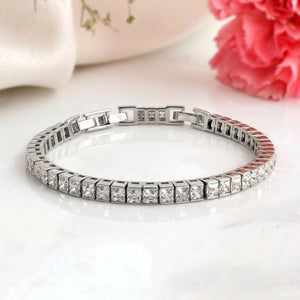 Premium Princess Cut Tennis Bracelet
