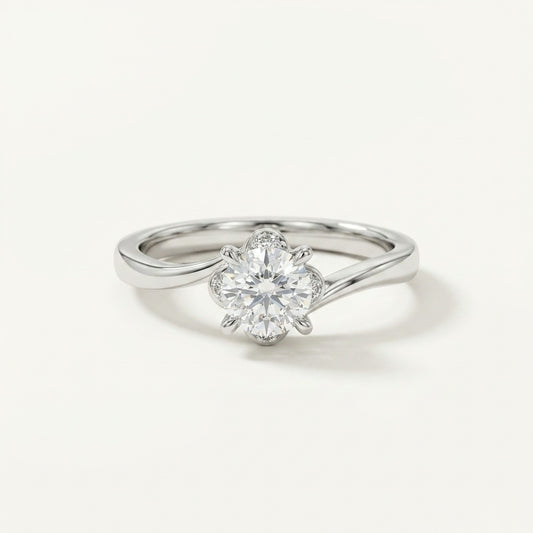 4 Prong Tulip Ring