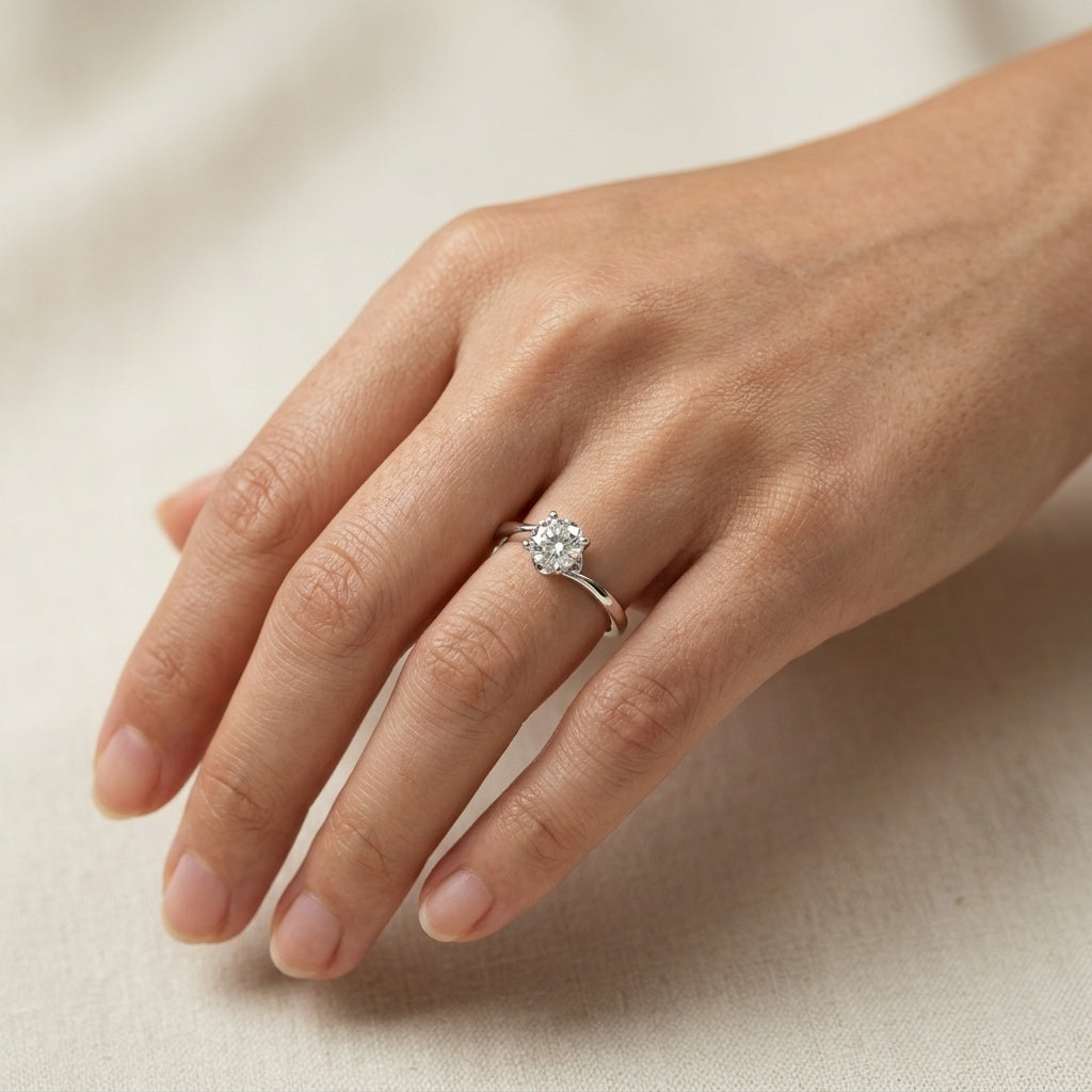 4 Prong Tulip Ring