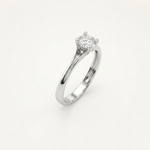 Subtle Heart Prongs Ring