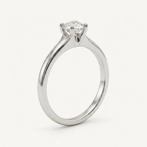 Subtle Heart Prongs Ring